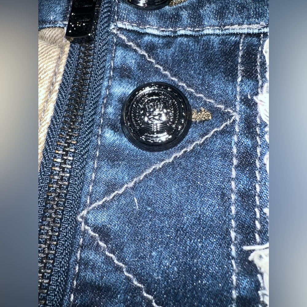 Parasuco denim mini skirt